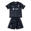 Original Trikotsatz Liverpool Torwart 2024-25 Schwarze Für Kinder